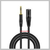 Câble jack 6,35 TRS vers XLR, jack stéréo symétrique 6,35 mm vers XLR 1 m