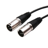 1 XLR-Buchse auf 2 XLR-Stecker Mikrofon Stecker Y Splitter Kabel 50cm