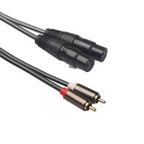 Dual RCA Auf XLR Kabel 2 RCA Auf 2 XLR Männlich Hifi Stereo Audio Anschluss Mic