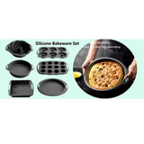 Heat resistant Silicone Cake Pan Set Bread Loaf Muffin Donut Cake baking tray