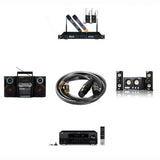 Câble double RCA vers double XLR mâle connecteur audio stéréo Hifi micro