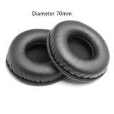 Universal Ersatz Ohrpolster Kissen für Kopfhörer 45mm - 115mm 1 Paar Schwarz
