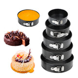 Non-Stick Metal Bake Mould Round Cake Pan Bakeware Carbon Steel Cake Molds
