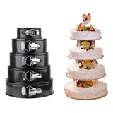 Non-Stick Metal Bake Mould Round Cake Pan Bakeware Carbon Steel Cake Molds