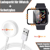 Ladegerät Für Apple iWatch  SE/7/6/5/4/3/3/2/1+ 3D Schutzglas iWatch SE 40mm