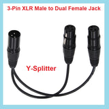 Y-Splitter Verlängerungsadapter 3-poliger XLR-Stecker auf Dual-Buchse kabel