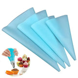4Pcs/Set Silicone Pastry Bag Tips Cake Icing Piping Cream Cake Decorating Tools