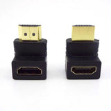2X HDMI Male to HDMI Female HDMI 90° degree Winkel Adapter HDMI Elbow 2 PCs