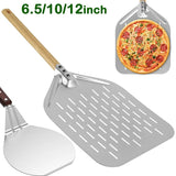 Pizza Shovel Cake Lifter 6.5/10/12 inch Metal Non-Stick Tray for Homemade Baking