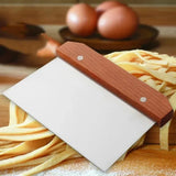 Stainless Steel Pasty Cutters Noodle Knife Cake Scraper with Scale Baking
