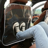 Transparent Back Seat Protector for Car Slip/Kick/Dirt-Resistant Seat Back Cover