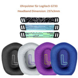 Kopfhörer-Ohrpolster für Logitech G733 G733. Ohrpolster, Schwamm, weicher Schaum