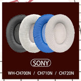 Ersatz Ohrpolster aus ovalem Netzgewebe Veloursleder für SONY WH-CH700N CH710N