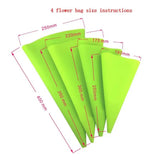 4Pcs/Set Silicone Pastry Bag Tips Cake Icing Piping Cream Cake Decorating Tools