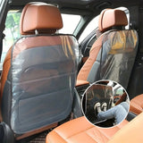 Transparent Back Seat Protector for Car Slip/Kick/Dirt-Resistant Seat Back Cover