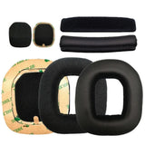 Ersatz Kopfband Ohrpolster für Logitech Astro A10 A30 Set Schwarz Premium