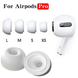 Earplugs for Apple AirPods PRO / PRO 2 Tips Silicone Size Set XS-L White