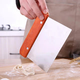 Stainless Steel Pasty Cutters Noodle Knife Cake Scraper with Scale Baking