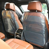 Transparent Back Seat Protector for Car Slip/Kick/Dirt-Resistant Seat Back Cover