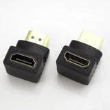 2X HDMI Male to HDMI Female HDMI 90° degree Winkel Adapter HDMI Elbow 2 PCs