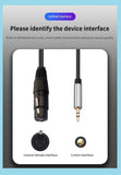 3,5 mm Kabel XLR-Buchse auf AUX für Computer, Telefon, Lautsprecher, Verstärker