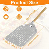 Pizza Shovel Cake Lifter 6.5/10/12 inch Metal Non-Stick Tray for Homemade Baking