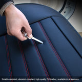 Full-Surrounded Car Seat Cover Premium PU Leather Auto Seat Protector Cushion