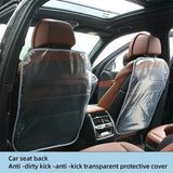 Transparent Back Seat Protector for Car Slip/Kick/Dirt-Resistant Seat Back Cover