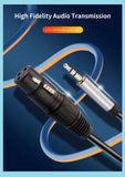 XLR-Buchse auf AUX 3,5 mm Kabel für Computer, Telefon, Lautsprecher, Verstärker