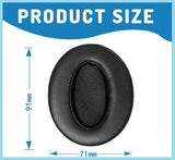 Ohrpolster kompatibel mit Sennheiser HD 450BT, HD 4.50BT, HD 4.50BTNC (Schwarz)