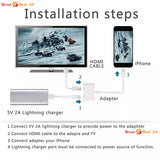 Kompatible mit iphone zu HDMI Digital TV AV Adapterkabel für iPhone zu TV HDMI