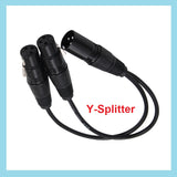 Y-Splitter Verlängerungsadapter 3-poliger XLR-Stecker auf Dual-Buchse kabel