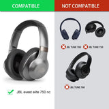 1 Parr Ohrpolster für JBL Everest Elite 750NC Noise-Cancelling Earpads Schwarz