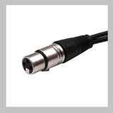 1 XLR-Buchse auf 2 XLR-Stecker Mikrofon Stecker Y Splitter Kabel 50cm