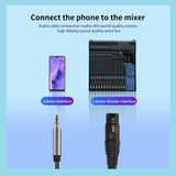 XLR-Buchse auf AUX 3,5 mm Kabel für Computer, Telefon, Lautsprecher, Verstärker