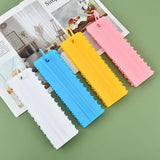 4Pcs/Set Plastic Double Sided Tooth Cake Scraper Pattern Cream Scraper