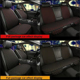 Large Flax Car Seat Cover Protector Linen Front Rear Back Cushion Protection