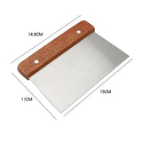 Stainless Steel Pasty Cutters Noodle Knife Cake Scraper with Scale Baking