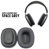 1 Paar Ersatz Ohrpolster für Apple AirPods Max Kopfhörer earpad Grau/Schwarz
