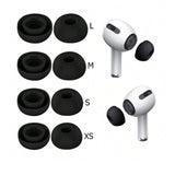 Earplugs for Apple AirPods PRO / PRO 2 attachments silicone size set XS-L black