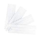 4Pcs/Set Plastic Double Sided Tooth Cake Scraper Pattern Cream Scraper