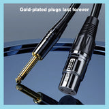 3.5mm To Mini XLR Female Stereo Audio Cable TRS To 3-pin Mini XLR TRS 1/4 to XLR