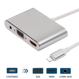 iPhone auf VGA Audio HDMI Adapter Für iPhone X 6 7 8 Plus iPad Konverter TOP