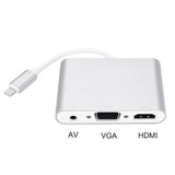 iPhone auf VGA Audio HDMI Adapter Für iPhone X 6 7 8 Plus iPad Konverter TOP