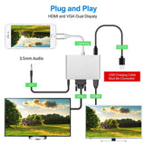 iPhone auf VGA Audio HDMI Adapter Für iPhone X 6 7 8 Plus iPad Konverter TOP