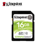 Kingston SD-Karte 128 GB, 64 GB, 32 GB, 16 GB, Speicherkarte, Klasse 10