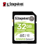 Kingston SD-Karte 128 GB, 64 GB, 32 GB, 16 GB, Speicherkarte, Klasse 10