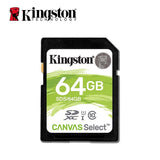 Kingston SD-Karte 128 GB, 64 GB, 32 GB, 16 GB, Speicherkarte, Klasse 10