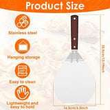 Pizza Shovel Cake Lifter 6.5/10/12 inch Metal Non-Stick Tray for Homemade Baking