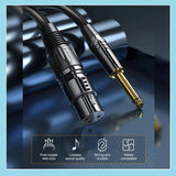 3,5 mm auf Mini-XLR-Buchse Stereo-Audiokabel 3,5mm auf 6,35mm XLR aufio kabel 1M